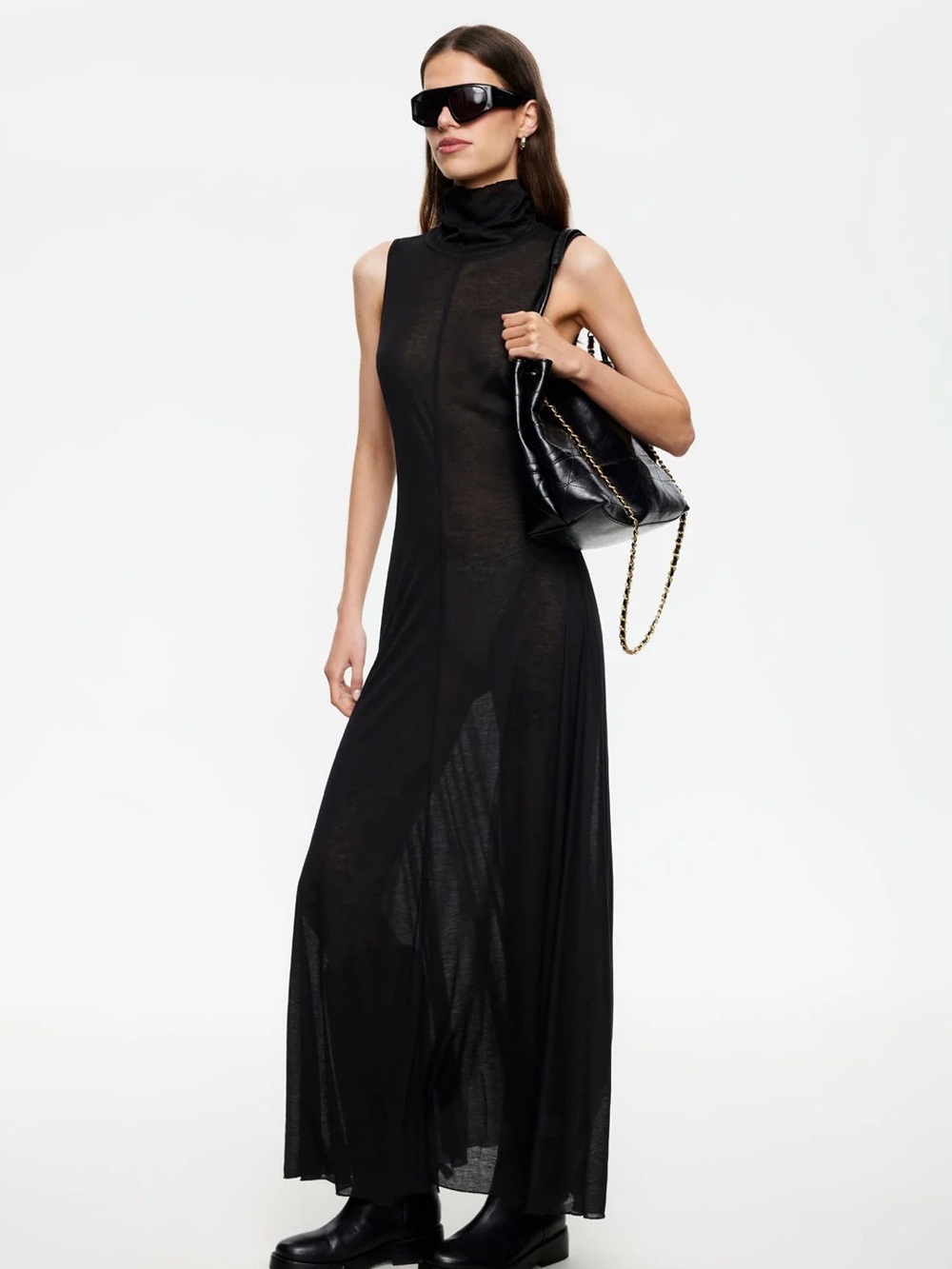 LIONESS | LAST LIGHT MAXI DRESS | ONYX | 2E